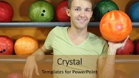  Presentation with base ball field - Amazing slide deck having jewelry game - happy man stands near shelves backdrop and a gold colored foreground