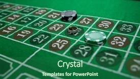  Presentation with roulette - Audience pleasing PPT theme consisting of jewelry game - high angle view of ring backdrop and a ocean colored foreground