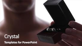  Presentation with box - Beautiful presentation featuring jewelry game - man with box of cuff backdrop and a wine colored foreground