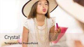  Presentation with mirror reflection - Presentation theme consisting of jewelry game - mirror reflection shot of little background and a lemonade colored foreground