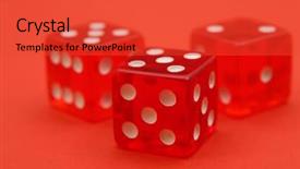  Presentation with bone - Audience pleasing presentation consisting of jewelry game - playing bone on red background backdrop and a  colored foreground