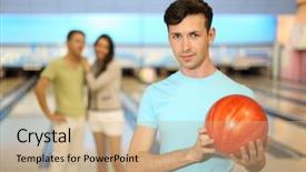  Presentation with orange - Theme enhanced with jewelry game - young man with orange ball background and a coral colored foreground