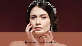  Presentation with jewelry - Theme consisting of jewelry-luxury-wedding-and-people background and a coral colored foreground