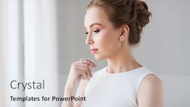  Presentation with ring diamond jewelry - Beautiful theme featuring diamond earring and ring backdrop and a sky blue colored foreground