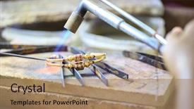  Presentation with thai pongal - Colorful presentation enhanced with red-crested pochard netta rufina swimming in its natural habitat backdrop and a gray colored foreground