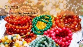  Presentation with flea - Audience pleasing theme consisting of jewelry-necklaces-and-vintage-bracelets backdrop and a yellow colored foreground