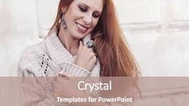  Presentation with ethnic - Theme consisting of jewelry on model ethnic ring background and a coral colored foreground