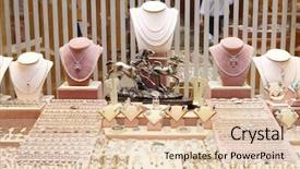  Presentation with jewelry - Slides featuring  background and a  colored foreground