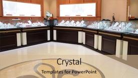  Presentation with jewelry - Colorful presentation theme enhanced with jewelry store backdrop and a coral colored foreground