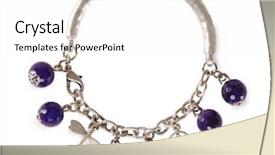  Presentation with jewelry - Colorful PPT theme enhanced with jewelry backdrop and a white colored foreground
