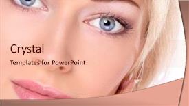  Presentation with empowered woman - Cool new slide deck with jewerly - beautiful woman with isolated backdrop and a lemonade colored foreground