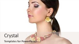  Presentation with white and black woman climbing ladders - Beautiful slides featuring jewerly - beautiful woman with isolated backdrop and a lemonade colored foreground