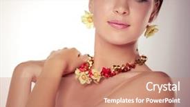  Presentation with white and black woman climbing ladders - Audience pleasing PPT theme consisting of jewerly - beautiful woman with isolated backdrop and a coral colored foreground