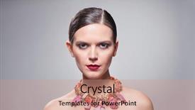  Presentation with gray - Amazing slide deck having jewerly - beautiful woman with isolated backdrop and a coral colored foreground