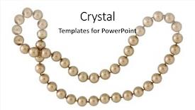  Presentation with pearl - Beautiful slides featuring jewerly - pearl necklace isolated on white backdrop and a white colored foreground