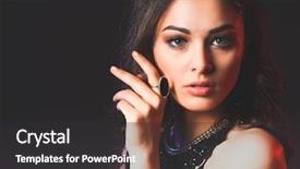  Presentation with black woman - Amazing theme having jewerly - portrait of a beautiful woman backdrop and a  colored foreground