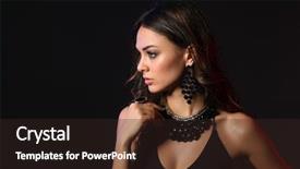  Presentation with pcos woman - Amazing slides having jewerly - portrait of a beautiful woman backdrop and a wine colored foreground