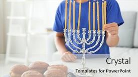  Presentation with jewish - Beautiful PPT layouts featuring jewish boy lightning menorah backdrop and a  colored foreground