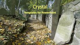  Presentation with cultural heritage - Amazing PPT theme having jewish cemetery in trebic world backdrop and a tawny brown colored foreground