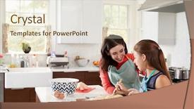  Presentation with jewish - Presentation theme featuring jewish girl glazing plaited challah background and a sky blue colored foreground