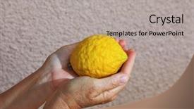  Presentation with hands holding - Audience pleasing presentation design consisting of jewish holiday of sukkot woman backdrop and a  colored foreground