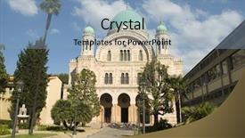  Presentation with jewish synagogue - PPT theme featuring jewish synagogue florence background and a light blue colored foreground