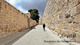  Presentation with jewish - Audience pleasing PPT theme consisting of jewish temple - spiritual direction backdrop and a mint green colored foreground