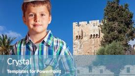  Presentation with jerusalem - Colorful presentation theme enhanced with jewish temple - sukkot in jerusalem charming seven backdrop and a teal colored foreground