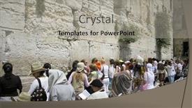  Presentation with jewish western wall - 