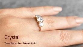  Presentation with engagement - Slide set enhanced with crystal gifts jewllereies - woman's hand with beautiful engagement background and a lemonade colored foreground