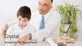  Presentation with passover - Cool new presentation design with jews - father and son celebrating passover backdrop and a lemonade colored foreground