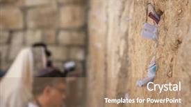  Presentation with bricks - Slides featuring jews - notes to god background and a coral colored foreground