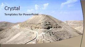  Presentation with reward - Colorful PPT theme enhanced with jews - ruins of king herod's fortified backdrop and a light blue colored foreground