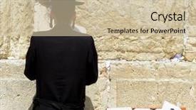  Presentation with western - Cool new presentation design with jews - young hasidic jew backdrop and a soft green colored foreground