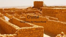  Presentation with dead cows - Slides having jews romans - ruins at masada with dead background and a crimson colored foreground