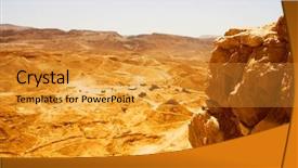  Presentation with international law of the sea - Presentation design having jews romans - ruins at masada with dead background and a gold colored foreground