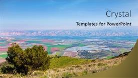  Presentation with galilee - PPT theme enhanced with jezreel-valley-in-the-lower background and a light blue colored foreground