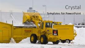  Presentation with clearing storm - Slide deck consisting of jfk-airport-january-2011-wheel background and a light gray colored foreground