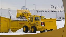  Presentation with clearing storm - Colorful slide deck enhanced with jfk-airport-january-2011-wheel backdrop and a light gray colored foreground