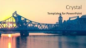  Presentation with bridge - Colorful slide deck enhanced with jiefang-bridge-over-hai-river backdrop and a lemonade colored foreground