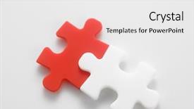  Presentation with puzzle - PPT layouts enhanced with jig saw puzzle connected together background and a light gray colored foreground