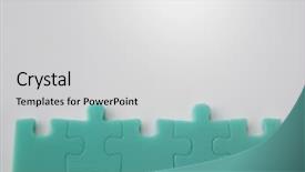  Presentation with puzzle team - PPT layouts with jig saw puzzle joined together background and a light gray colored foreground