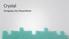  Presentation with puzzle team - PPT layouts having jig saw puzzle joined together background and a light gray colored foreground