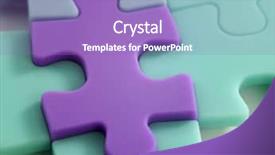  Presentation with puzzle team - PPT theme enhanced with jig saw puzzle joined together background and a  colored foreground