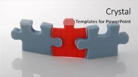  Presentation with puzzle team - Amazing slide set having jig saw puzzle joined together backdrop and a  colored foreground