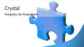  Presentation with puzzle - Colorful presentation design enhanced with jigsaw pieces - slice of puzzle isolated backdrop and a white colored foreground