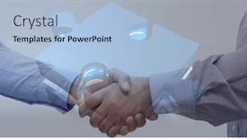  Presentation with jigsaw globe - Presentation having jigsaw-puzzle-against-mid-section background and a light blue colored foreground