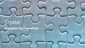  Presentation with complete puzzle - Cool new theme with jigsaw-puzzle-background-completed-pattern backdrop and a seafoam green colored foreground