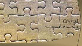  Presentation with jigsaw - Colorful PPT layouts enhanced with jigsaw-puzzle-background-completed-pattern backdrop and a coral colored foreground