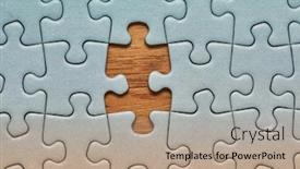  Presentation with complete puzzle - PPT layouts enhanced with jigsaw-puzzle-background-one-last background and a coral colored foreground